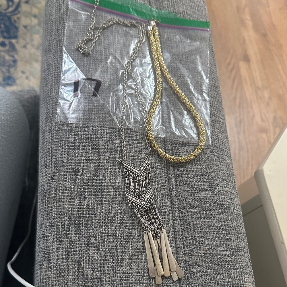 Mixed Metal Statement Necklace Set - Silver & Gold. Bag #17. Bundle for pricing